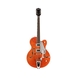 Gretsch G5420T Electromatic Classic Hollow Body Single-Cut Bigsby Electric Guitar, Orange Stain
