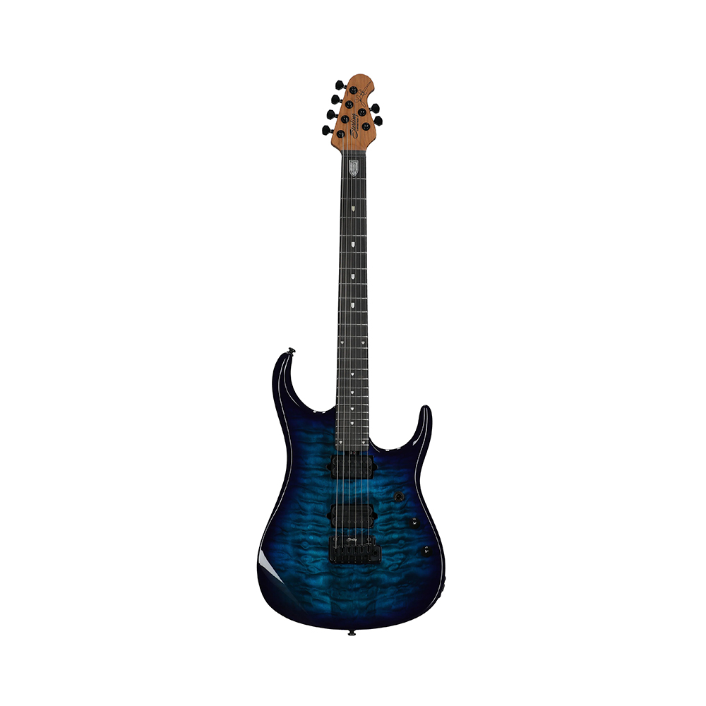 Sterling by Music Man JP150DQM John Petrucci Signature Electric Guitar, Cerulean Paradise