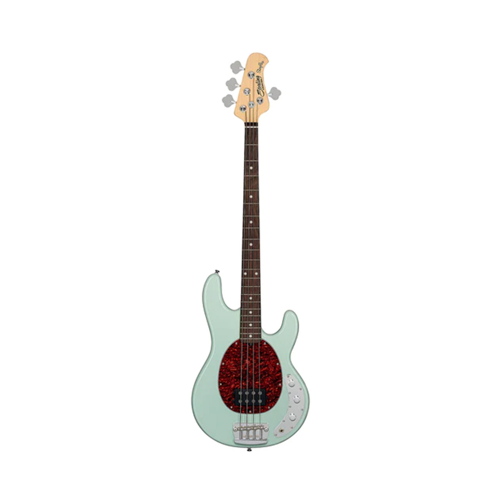 Sterling by Music Man RAY24CA-BSC 4-String Electric Bass Guitar, RW FB, Mint Green