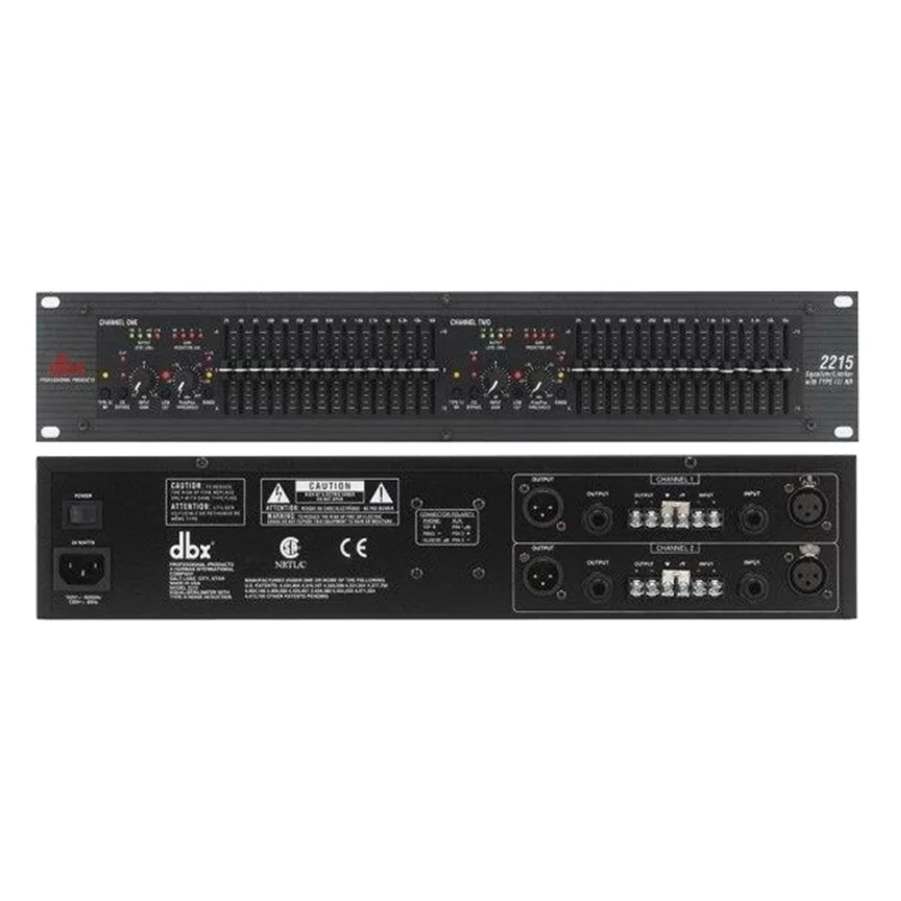 DBX 2215 20 Series Dual 15 Band Graphic Equalizer