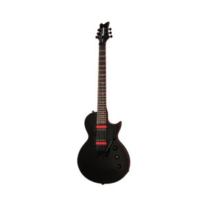 Kramer Assault 220 Guitar - Black w/Red Binding and Inlays FR Black Hw Electric Guitar