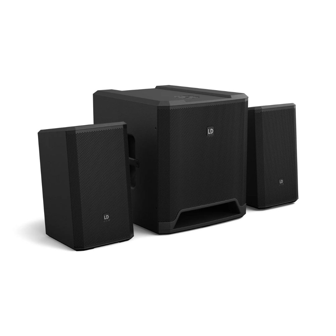 LD Systems DAVE 12 G4X Compact 2.1 1460W 12" Powered PA Systems with Bluetooth Streaming