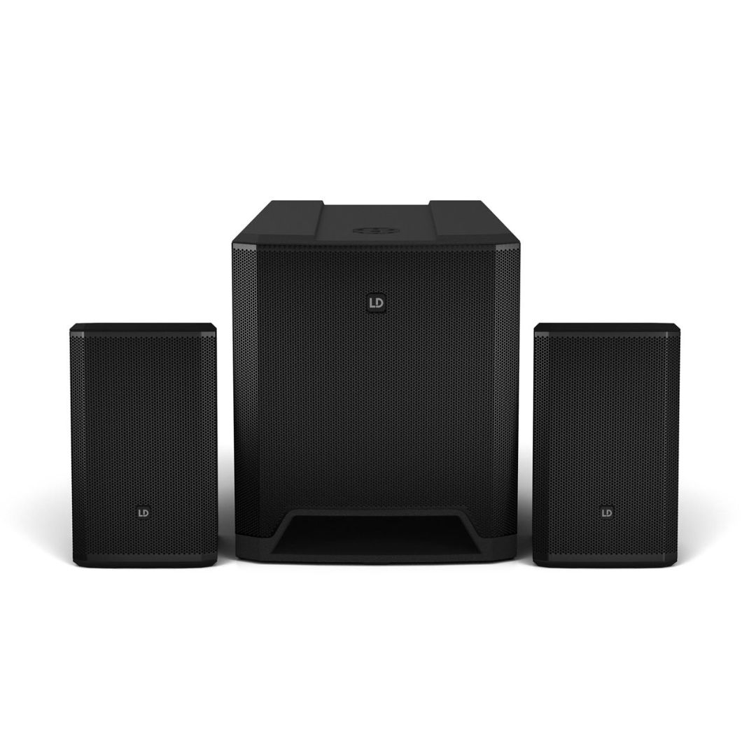 LD Systems DAVE 18 G4X Compact 2.1 4000W 18" Powered PA Systems with Bluetooth Streaming