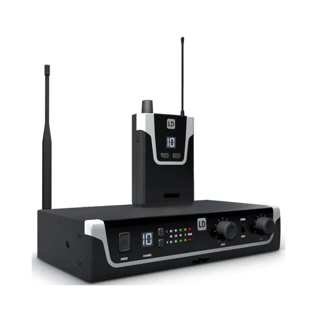 LD Systems LDU306IEM Wireless In-Ear Monitoring Systems 655-679 MHz with headphones