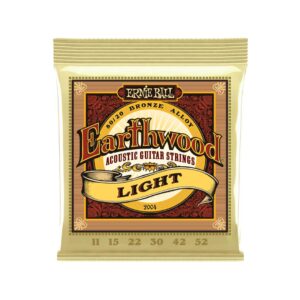 Ernie Ball 2004 Earthwood Light 80/20 Bronze Acoustic Guitar Strings, 11-52