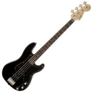 Squier Affinity Series Precision PJ Bass Guitar, Maple FB, Black