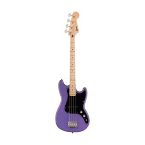 Squier FSR Sonic Bronco Bass Guitar w/Black Pickguard, Maple FB, Ultraviolet